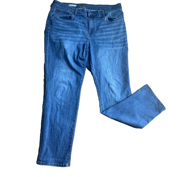 KUT From The Kloth Womens Size 14 CARRIE Mid Rise Stretch Denim Boyfriend Jeans - Picture 1 of 11